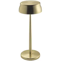 Zafferano Tischlampe Aluminium 32,8 cm inkl. Fernbedienung Gold