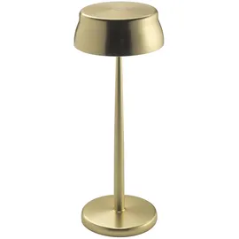 Zafferano Tischlampe Aluminium 32,8 cm inkl. Fernbedienung Gold