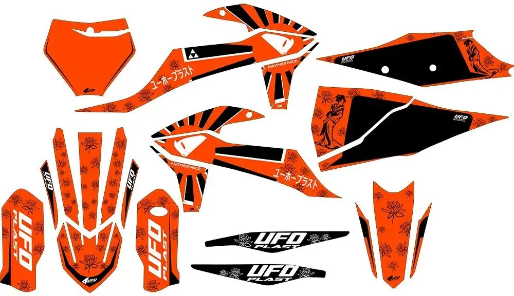 Ufo Akaishi Ktm Aufkleber - Fluo Orange - One Size