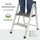 Trutzholm Trittleiter Klapptrittleiter 2 Stufen