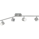 Trio Reality Leuchten 4er LED Balken Roubaix weiß, Nickel matt