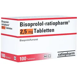 Bisoprolol-ratiopharm 2,5 mg Tabletten 100 St