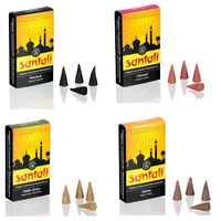 Crottendorfer Räucherkerzen Santali 4er Set Opium, Oriental, Patschuli, Pfeffer