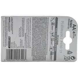 Duracell HR6 AA Níquel-metal hidruro (NiMH) 2650mAh 1.2V batería recargable - Batería/Pila recargable (Níquel-metal hidruro (NiMH), 2650 mAh, 1,2 V, AA, 119 x 84 x 15 mm)