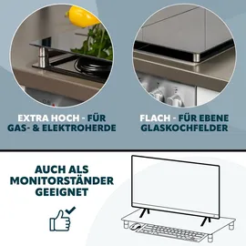 bremermann Abdeckplatte 2er Set 30 x 6 x 52 cm schwarz