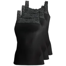 Pompadour Nostalgie Achseltop Schwarz 40