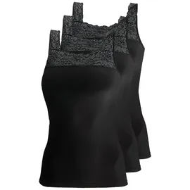 Pompadour Nostalgie Achseltop Schwarz 40