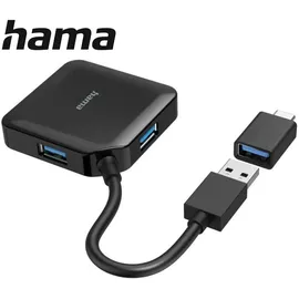 Hama USB-Hub, 4x USB-A 3.0, USB-A 3.0 [Stecker] (00200116)