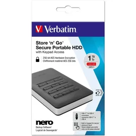 Verbatim Store ‘n’ Go Secure Portable 1 TB USB 3.1 53401