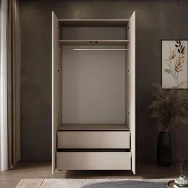 lookway Drehtürenschrank AUREL 100 x 210 x 57 cm beige