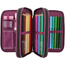 DEPESCHE 3-Fach Federtasche TOPModel 7,5 x 13 x 20 cm bunt | Gr.: onesize