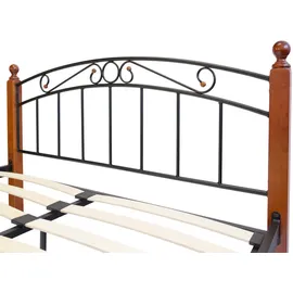 Homestyle4u Metallbett 140 x 200 Braun