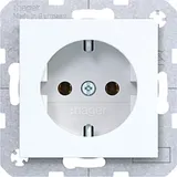 Hager Schuko-Steckdose Lichtweiß 2 St.
