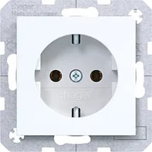 Hager Schuko-Steckdose Lichtweiß 2 St.
