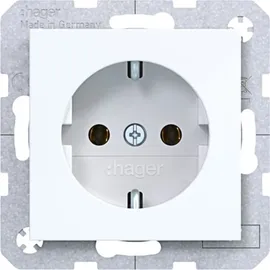 Hager Schuko-Steckdose Lichtweiß 2 St.