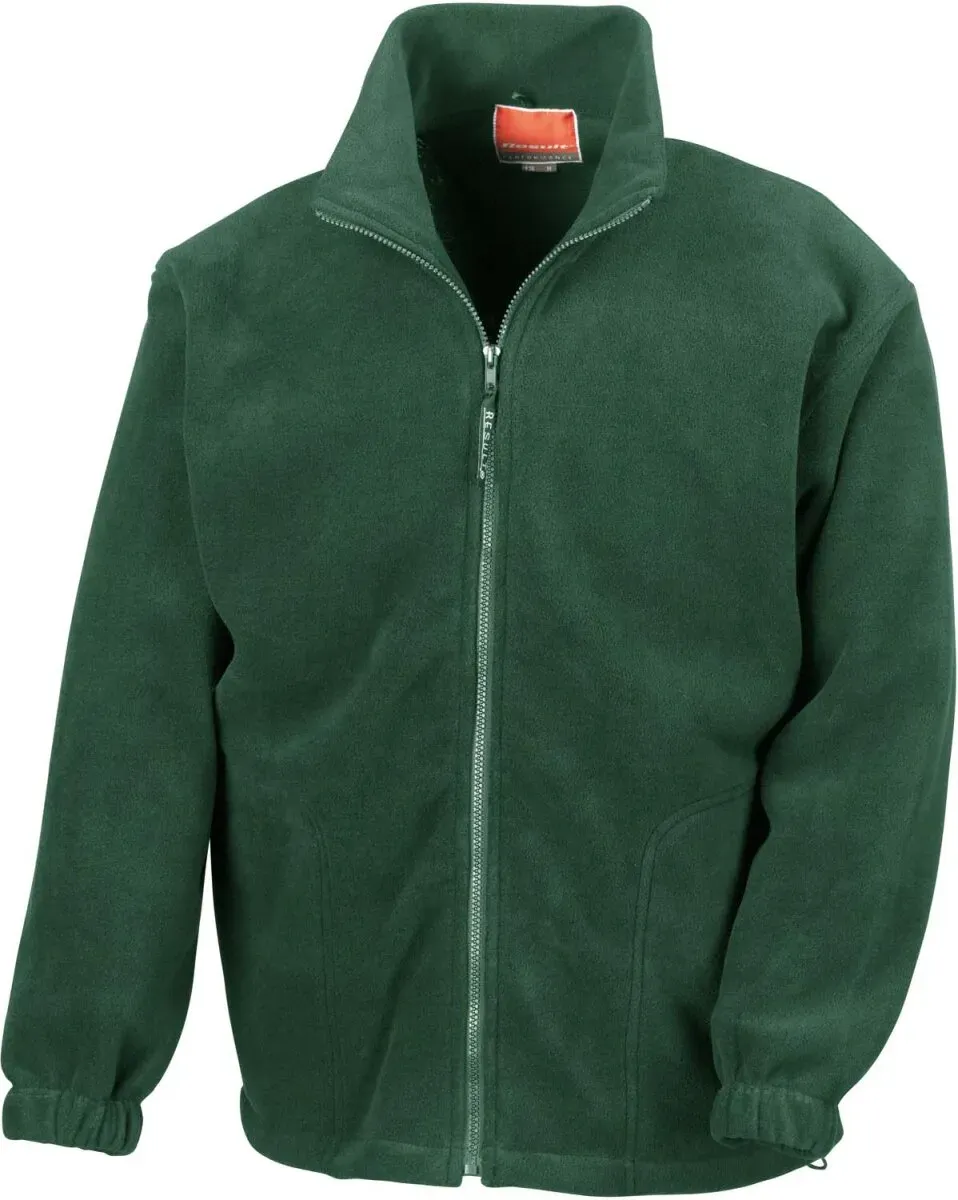 Result Herren Schwere Fleece Jacke Sweatjacke R036X forest L