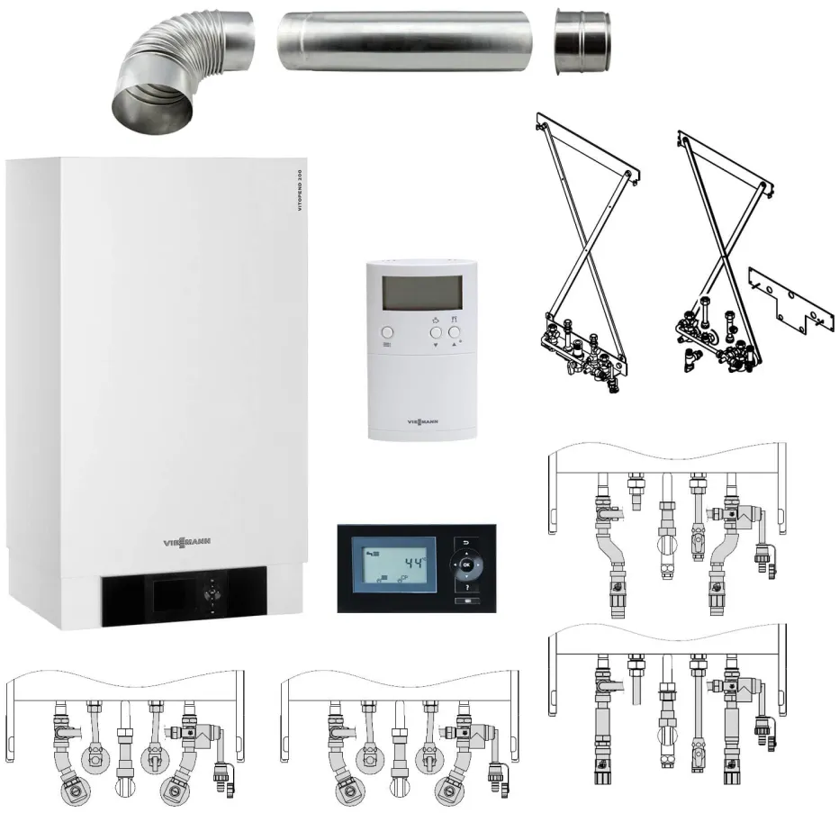 VIESSMANN Gas-Heizwert-Kombitherme Vitopend 200-W, 24 kW