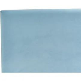 Beliani Bettrahmenbezug Samtstoff FITOU 90 x 200 cm Hellblau