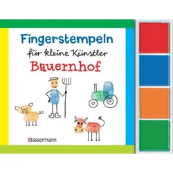 Bassermann, Stempel, Fingerstempeln f.kl. Künstler- Bauernhof-Set