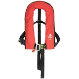 12skipper Kinder Automatik Rettungsweste 150N mit Harness, ISO 12402-3, Lifebelt, UML-Auslöser, Kinder 15-40 kg, 24g CO2 Patrone, rot