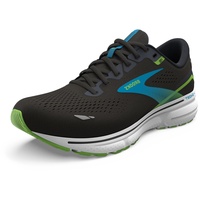 Brooks Herren Ghost 15 Sneaker, Black Hawaiian Ocean Green, 45.5