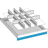 Lista, Werkstattschrank, Einteilungs-Set für Schubladenmaße 459 x 612 mm (45.90 cm, 15 cm)