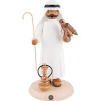 Müller Mueller Räuchermann Araber mit Falke und Shisha, 27 cm hoch, original Erzgebirge Seiffen