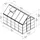 CANOPIA Hybrid Alu silber Polycarbonat 0,7 mm/Dach HKP 4 mm 5,7 m2 inkl. Stahlfundament