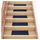 vidaXL Stufenmatte 60 x 25 cm Blau