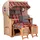 Mr. Deko Strandkorb Düne Bullauge Teak PE Shell Dessin 584