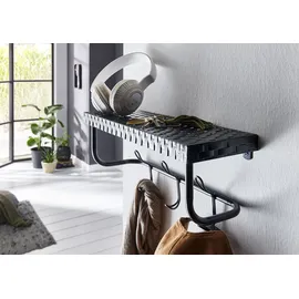 Haku-Möbel Wandgarderobe Breda 21527 Schwarz