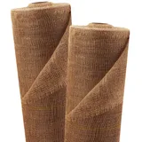 Aquagart 15m x 1m Jutegewebe 105g/m2 Jutematte Gartenjute Jute Stoff Sackleinen Juteband