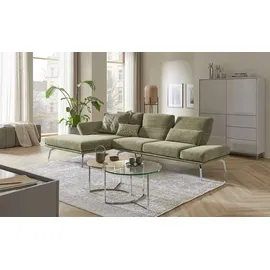 KOINOR Eckcouch Mikrofaser 3-Sitzer Grün