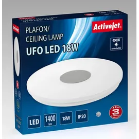 Activejet AJE-UFO 18W Deckenbeleuchtung Nicht austauschbare(s) Leuchtmittel LED G - Silber/Weiß