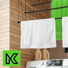 Kadax Deckenwäschetrockner 3 m schwarz