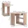 Vicco Eckschreibtisch Sonoma 83 x 76 cm Set mit PC-Schrank, Model 52193 - Braun