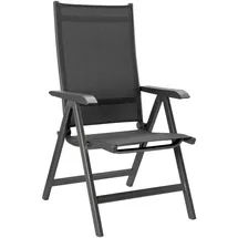 Kettler BasicPlus Multipositionssessel 61 x 65 x 109 cm anthrazit/anthrazit klappbar