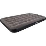 Avenli Luftmatratze Camping Double-Size 191x137x22 cm, Gästebett 1–2 Personen, Coil-Beam, beflockt, bis 300 kg, grau/schwarz, ohne Pumpe