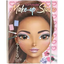 DEPESCHE 13164 TOPModel - Makeup Kreativ -Mappe, mit Model Motiven zum Selbstgestalten, inkl. Make Up Palette und Pinseln, Rosa