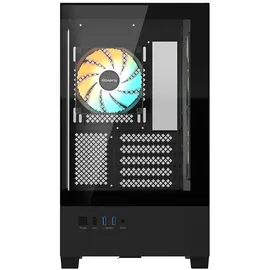 Gigabyte C201 Panoramic PC-Gehäuse – Mid-Tower, m-ATX, Unterstützung für 360-mm-Radiator, 3 Lüfter, USB 3.0, unterstützt RGB Fusion