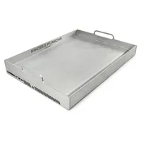 Grillrost.com Das Original Griddle 550 cm x 386 cm rostfrei Silber