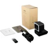 Aukey PC-LM6 Webcam mit Ringlicht Full HD Streaming schwarz