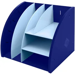Exacompta 394202D The Organizer, Desktop-Organizer, Bee Blue - Marineblau/Hellblau