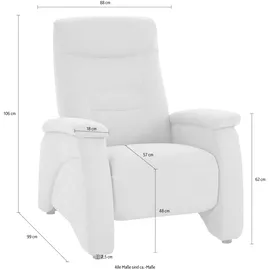 exxpo - sofa fashion Relaxsessel Ascoli Kunstleder 88 x 106 x 99 cm Grau mit Relaxfunktion