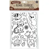 Jeka Papier Und Spielwaren Mal Mich Bunt Ausmal-Tischdecke Zoo & Natur