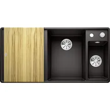 Blanco Axia III 6 S-F Silgranit PuaDur Be re, SB Esche-Compound schwarz