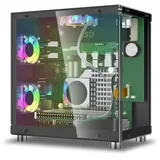 Elecrow Mini PC Tower Gehäuse für Raspberry Pi 5: OLED Display, 3 Lüfter, PCIe M.2 Slot bis 2280