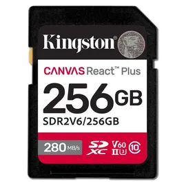 Kingston Canvas React Plus V60 256GB SDXC Speicherkarte 4K-UHS-II