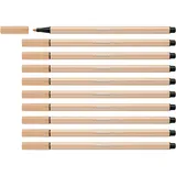 Stabilo - Premium-Filzstift - Pen 68-10er Pack - beige