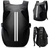 HYC00 Motorradrucksäcke Motorrad Rucksack Herren Damen Wasserdicht Groß Helmrucksack Motorrad Rucksack Reflektierend, Motorradzubehör, Motorcycle Backpack Men Reise Laptop Outdoor Rucksäcke, G-Schwarz